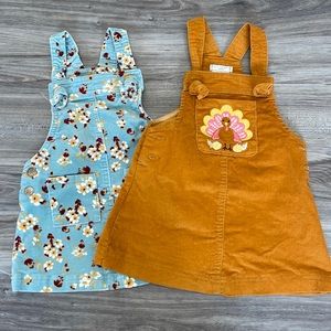 Girls two pack fall overall skirt